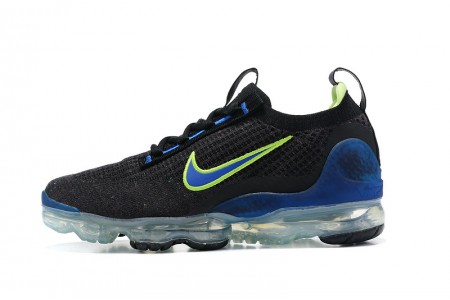 Cheap Womens/Mens Air VaporMax 2021 Flyknit Black Green and Blue Sneakers