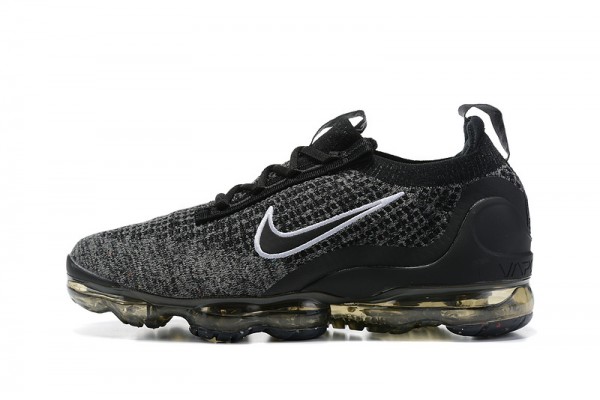 Cheap Womens/Mens Air VaporMax 2021 Flyknit Black Grey Sneakers DC9394-001