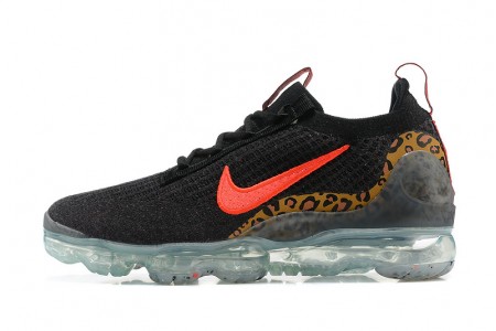 Cheap Womens/Mens Air VaporMax 2021 Flyknit Black Red Sneakers