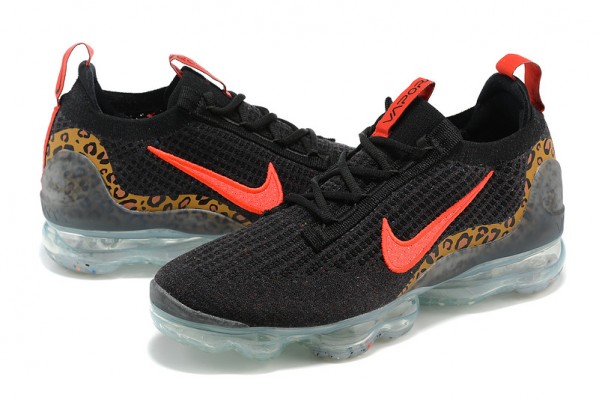 Cheap Womens/Mens Air VaporMax 2021 Flyknit Black Red Sneakers