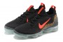 Cheap Womens/Mens Air VaporMax 2021 Flyknit Black Red Sneakers