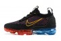 Cheap Womens/Mens Air VaporMax 2021 Flyknit Black Red and Blue Sneakers