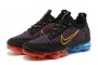 Cheap Womens/Mens Air VaporMax 2021 Flyknit Black Red and Blue Sneakers