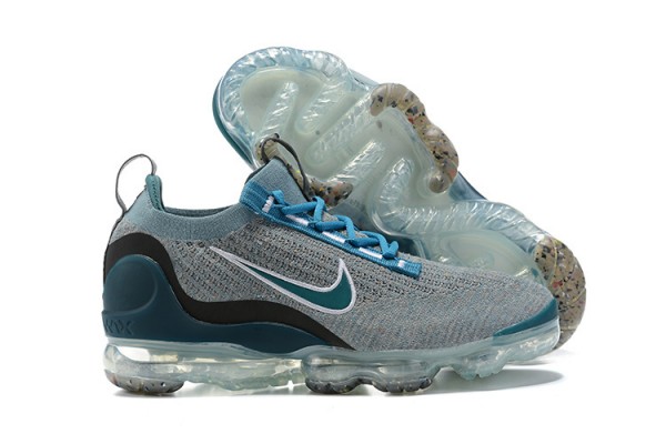 Cheap Womens/Mens Air VaporMax 2021 Flyknit Blue Grey Sneakers DC9394-400