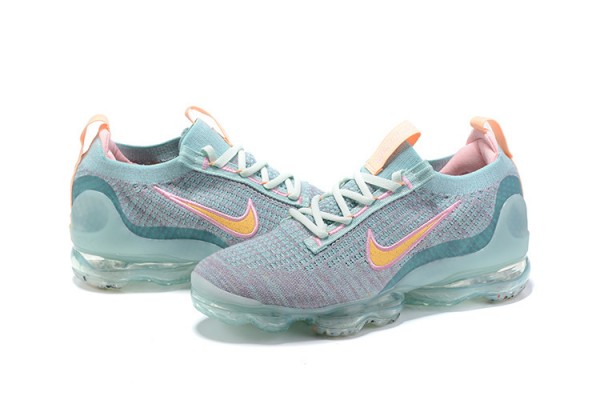 Cheap Womens/Mens Air VaporMax 2021 Flyknit Green Pink Sneakers DH4088-300