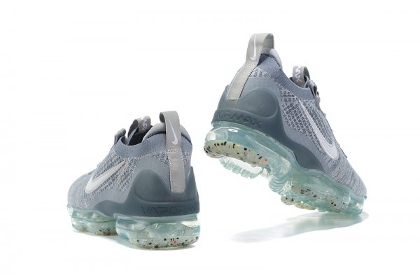 Cheap Womens/Mens Air VaporMax 2021 Flyknit Grey Blue Sneakers DH4084-400