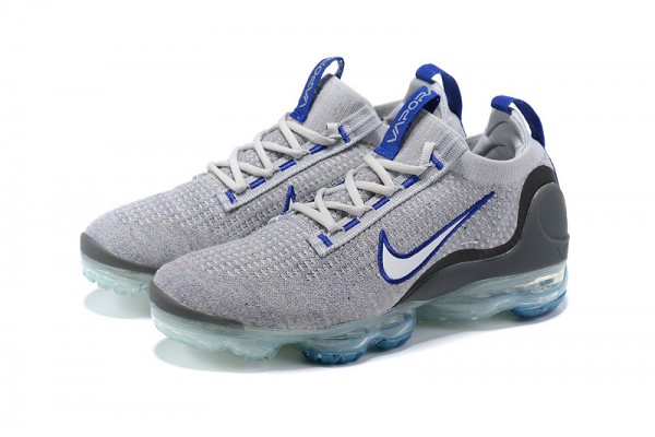 Cheap Womens/Mens Air VaporMax 2021 Flyknit Grey Blue Sneakers