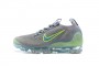 Cheap Womens/Mens Air VaporMax 2021 Flyknit Grey Green Sneakers DH4084-003