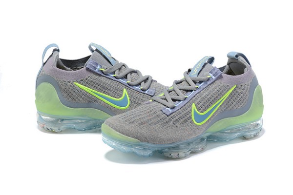 Cheap Womens/Mens Air VaporMax 2021 Flyknit Grey Green Sneakers DH4084-003