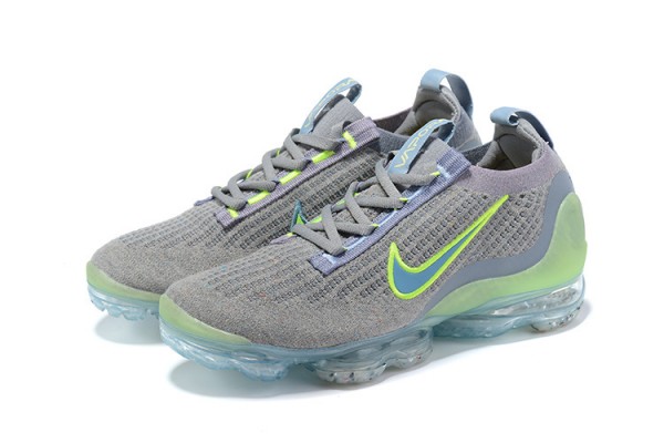 Cheap Womens/Mens Air VaporMax 2021 Flyknit Grey Green Sneakers DH4084-003