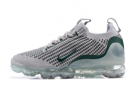 Cheap Womens/Mens Air VaporMax 2021 Flyknit Grey Green Sneakers DN3074-001