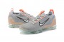 Cheap Womens/Mens Air VaporMax 2021 Flyknit Grey Orange Sneakers DH4084-002