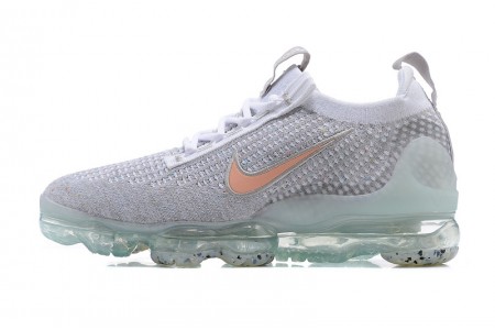 Cheap Womens/Mens Air VaporMax 2021 Flyknit Grey Orange Sneakers DH4090-002