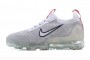 Cheap Womens/Mens Air VaporMax 2021 Flyknit Grey Red Sneakers DB1550-003