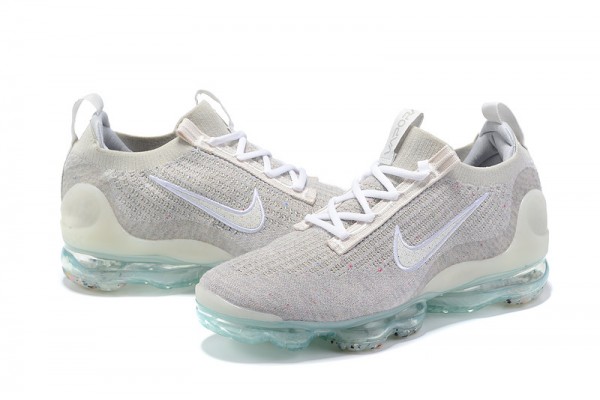 Cheap Womens/Mens Air VaporMax 2021 Flyknit Grey White Sneakers DH4088-001