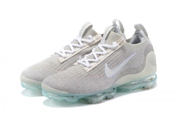 Cheap Womens/Mens Air VaporMax 2021 Flyknit Grey White Sneakers DH4088-001