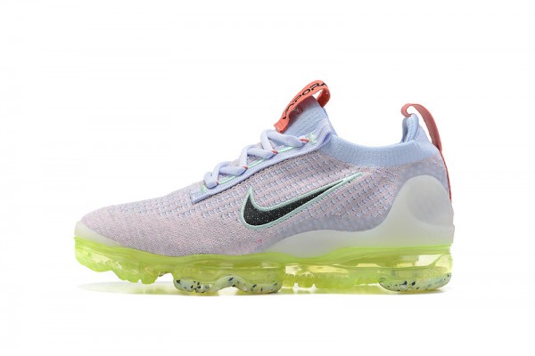 Cheap Womens/Mens Air VaporMax 2021 Flyknit Grey Yellow Sneakers DC4112-003