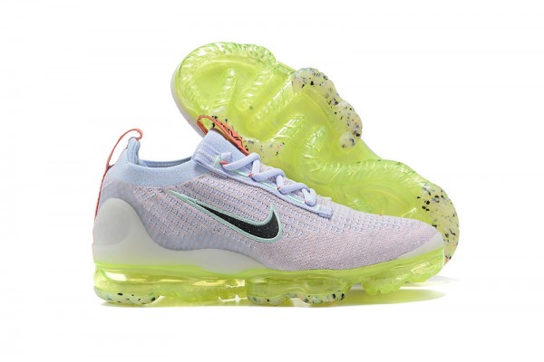 Cheap Womens/Mens Air VaporMax 2021 Flyknit Grey Yellow Sneakers DC4112-003