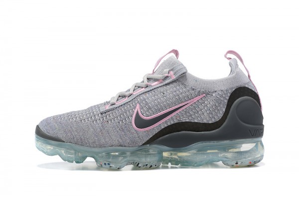 Cheap Womens/Mens Air VaporMax 2021 Flyknit Pink Grey Sneakers DB1550-004