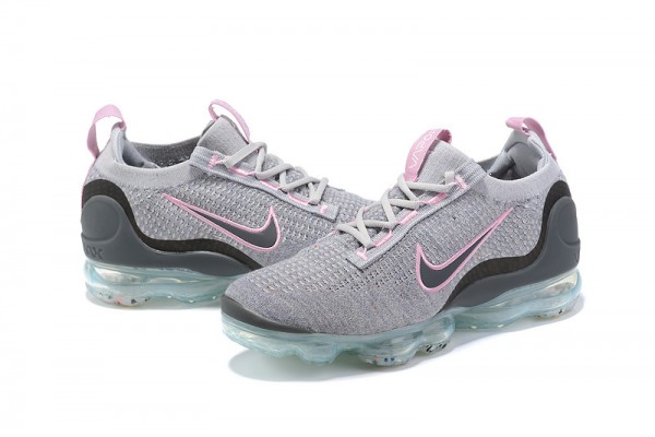 Cheap Womens/Mens Air VaporMax 2021 Flyknit Pink Grey Sneakers DB1550-004