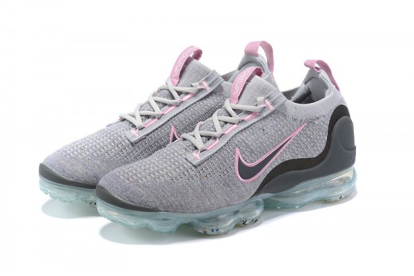 Cheap Womens/Mens Air VaporMax 2021 Flyknit Pink Grey Sneakers DB1550-004