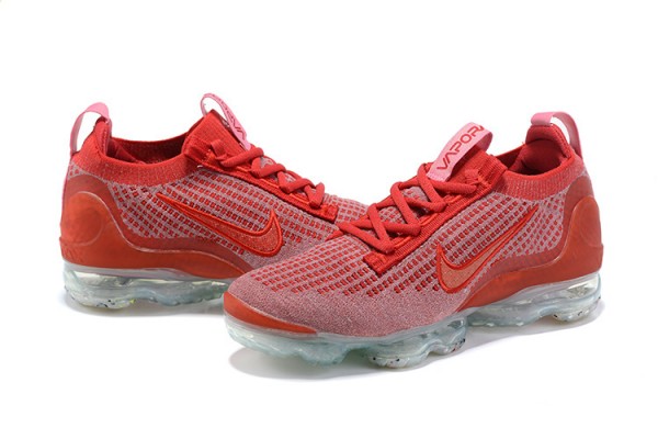 Cheap Womens/Mens Air VaporMax 2021 Flyknit Red Sneakers DC4112-800