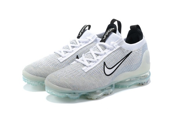 Cheap Womens/Mens Air VaporMax 2021 Flyknit White Black Sneakers DB1550-100