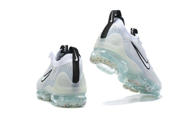 Cheap Womens/Mens Air VaporMax 2021 Flyknit White Black Sneakers DB1550-100