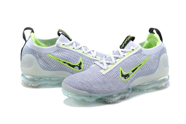 Cheap Womens/Mens Air VaporMax 2021 Flyknit White Grey Sneakers DB1550-005