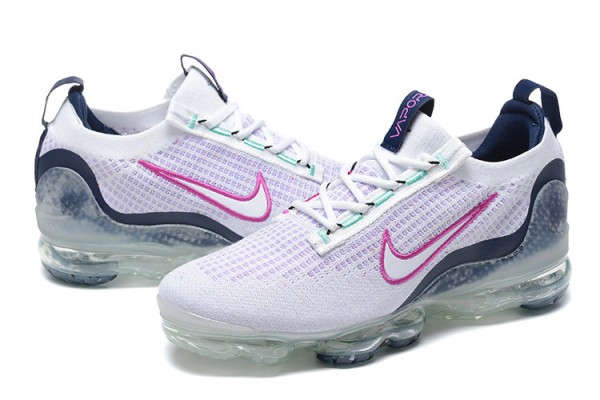 Cheap Womens/Mens Air VaporMax 2021 Flyknit White Pink Sneakers DB1550-105