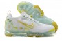 Cheap Womens/Mens Air VaporMax 2021 Flyknit White Yellow Sneakers