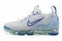 Cheap Womens/Mens Air VaporMax 2021 Flyknit White and Blue Sneakers