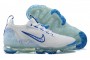 Cheap Womens/Mens Air VaporMax 2021 Flyknit White and Blue Sneakers