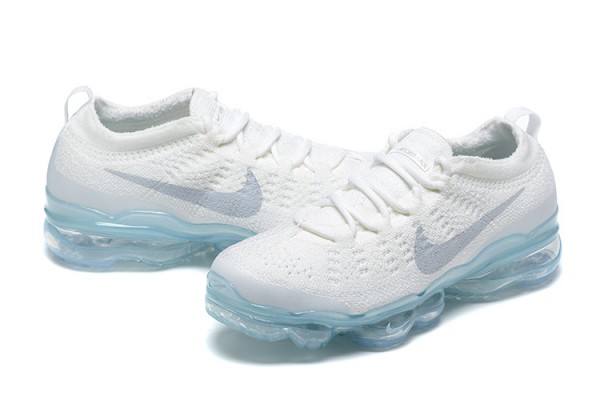 Air VaporMax 2023 Flyknit Pure Cheap Womens/Mens Platinum White Blue Sneakers DV1678-002