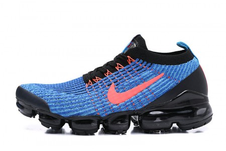 Cheap Womens/Mens Air VaporMax Flyknit 3 Black Blue Sneakers AJ6900-015