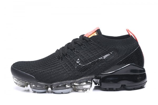 Cheap Womens/Mens Air VaporMax Flyknit 3 Black Orange Sneakers