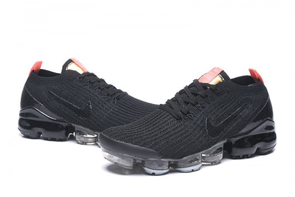 Cheap Womens/Mens Air VaporMax Flyknit 3 Black Orange Sneakers