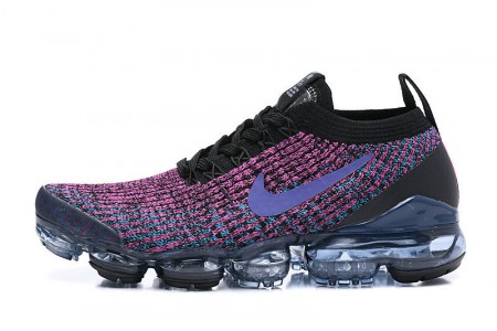 Cheap Womens/Mens Air VaporMax Flyknit 3 Black Purple Sneakers AJ6900-009