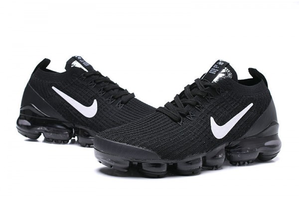 Cheap Womens/Mens Air VaporMax Flyknit 3 Black Sneakers AJ6900-001