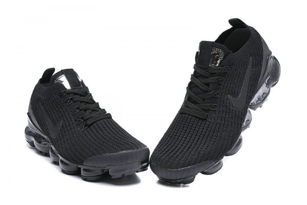 Cheap Womens/Mens Air VaporMax Flyknit 3 Black Sneakers AJ6900-004