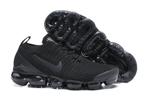 Cheap Womens/Mens Air VaporMax Flyknit 3 Black Sneakers AJ6900-004