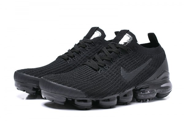 Cheap Womens/Mens Air VaporMax Flyknit 3 Black Sneakers AJ6900-004