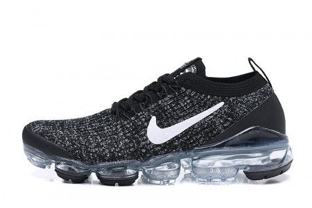 Cheap Womens/Mens Air VaporMax Flyknit 3 Black White Sneakers AJ6900-212