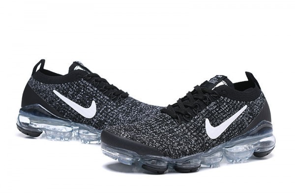 Cheap Womens/Mens Air VaporMax Flyknit 3 Black White Sneakers AJ6900-212