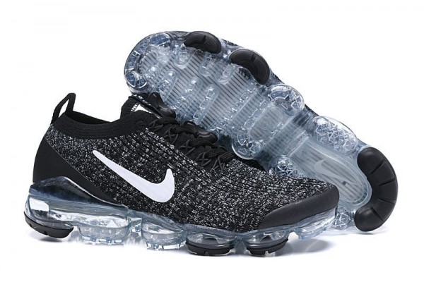 Cheap Womens/Mens Air VaporMax Flyknit 3 Black White Sneakers AJ6900-212