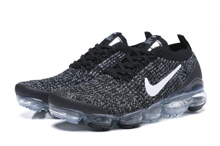 Cheap Womens/Mens Air VaporMax Flyknit 3 Black White Sneakers AJ6900-212