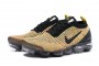 Cheap Womens/Mens Air VaporMax Flyknit 3 Black Yellow Sneakers  AJ6900-006