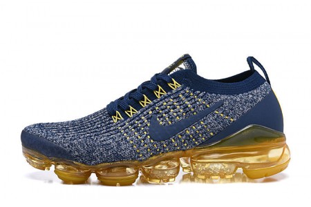 Cheap Womens/Mens Air VaporMax Flyknit 3 Blue Yellow  Sneakers AJ6900-444