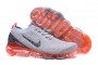 Cheap Womens/Mens Air VaporMax Flyknit 3 Grey Red Sneakers AJ6900-600