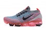 Cheap Womens/Mens Air VaporMax Flyknit 3 Grey Red Sneakers AJ6900-601